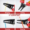 CRIPOP Insulated Wire Stripper and Cutter with EVA Storage Box,