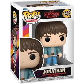 POP Stranger Things - Jonathan Byers with Golf Club Funko Vinyl Figure (Bundled with Compatible Box Protector Case), Multicolor, 3.75
