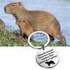 FEELMEM Capybara Keychain Animal Lover Gifts Always Be Yourself Unless