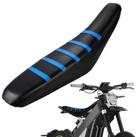 IUVWISN Seat Cover for Talaria XXX X3, Electric Dirt Bike Soft Seat Cover Compatible Fit for Taparia X3 Ribbed Easy Installation Blue