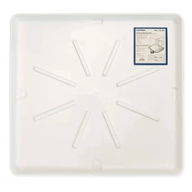 Eastman Washing Machine Drain Pan, 30 Inch x 32 Inch OD, Plastic Tray, White, 52525