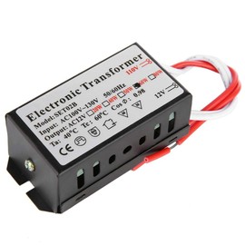 Transformador Electrónico de 110 V a 12 V, Convertidor de Voltaje, Controlador de Fuente de Alimentación, Transformador Electrónico de Potencia para Lámpara de bajo Voltaje(60W)