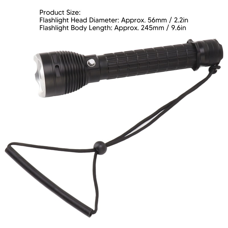 Diving Flashlight 3200 Lm IPX8 Waterproof Aluminum Alloy 3 Lighting