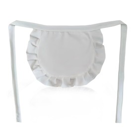 Maid Apron, White Apron White Waist for Cosplay, Theme Parties and Kitchen Activities, Adjustable Fit, Durable Polyester, Easy to Clean