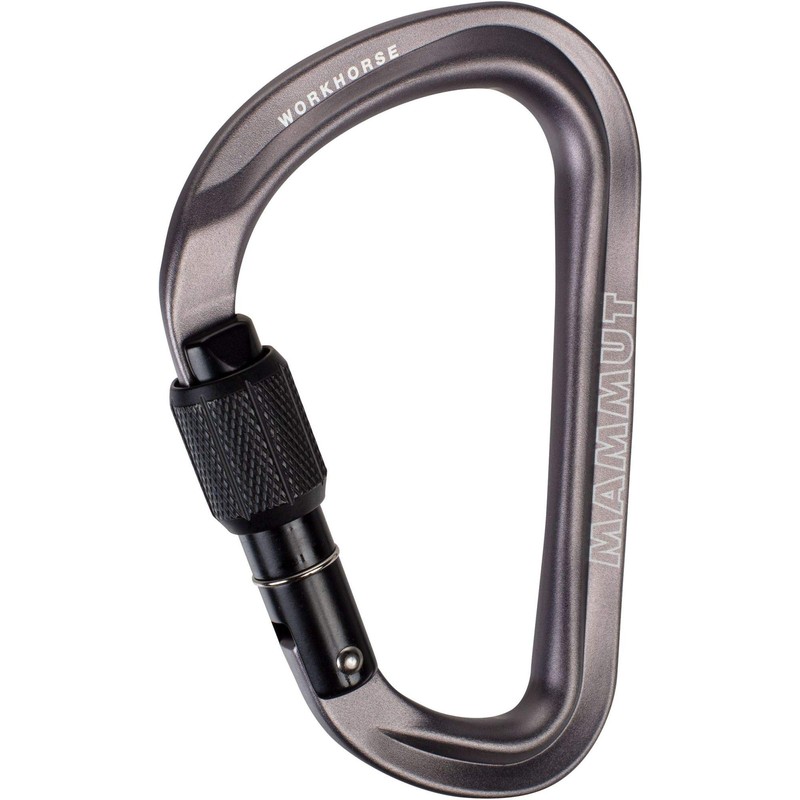 Mammut 2040-02560-1502 HMS Screw Gate Carabiner Gray 2.6 oz (75
