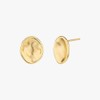 Gold&Deer 14K Goldfield Flat Wave Frame Earrings Rose Gold /