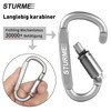 STURME Carabiner Clip Aluminum D-Ring Locking Durable Strong and Light