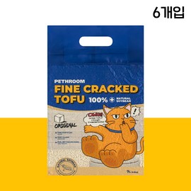 PETHROOM [Pethroom] Fine Crack Tofu (Original_6 Pack) Premium Cat Litter Eco-friendly Dust Block