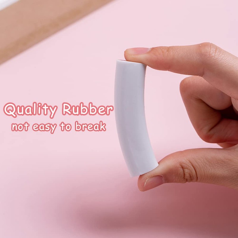 4 Pcs Cat Paw Retractable Erasers, Cute Cat Rubber for