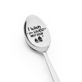 Friendship Best Friend Christmas Gifts for Besties Birthday Gifts for Friend I Wish You Lived Next Door Spoon for Long Distance Friendship Gifts for Best Friend Thoughtful Gifts for Friends Present