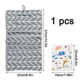 Reusable Nappy Bag, Changing Bag Organiser, Nappy Bag for On the Go, Changing Organiser, Small Changing Bag, for on the Go with Plenty of Space, beige