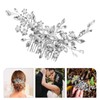 Ipetboom Silver Rhinestone Hair Comb for Bride - Elegant Wedding
