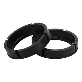VekAuto 2 Pcs Speaker Spacer Ring Tweeter Speaker Spacer Adapter for Volkswagen Passat 1998-2016 Waterproof for 6.5'' ABS Black Front