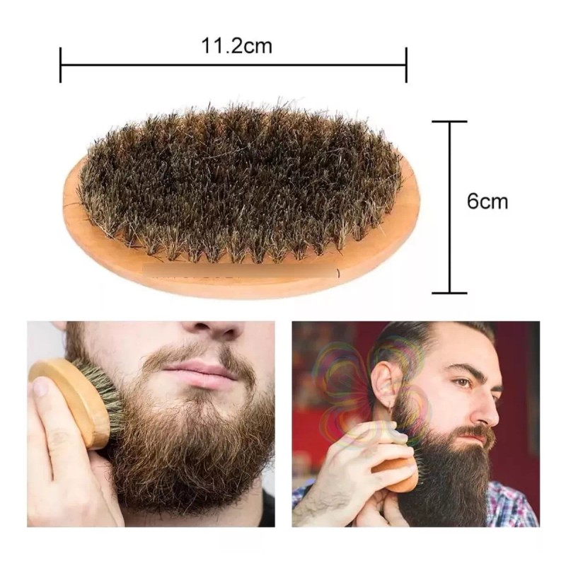 Mafab 2 Piezas Cepillo Cerdas Jabalí Barba Profesional Barber 11cm