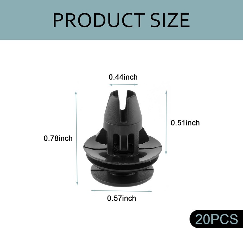 Downhill 20 PCS Rear Taillight Fender Lining Fixing Clip, Waterproof