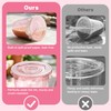 100 Pack Pink Plastic Cups with Lids and Straws 16