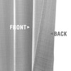 jinchan Grey Linen Textured Curtains 96 Inch Long 2 Panels
