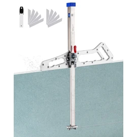 YJINGRUI Drywall Cutting Tool, Foldable Drywall Cutter, Fit 7/16" - Plasterboard, Hand Push Gypsum Board Cutter, Plasterboard Cutter with 10pcs Spare Blades, Unit: Centimeter