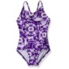 Kanu Surf Girls' Daisy Beach Sport 1-Piece Swimsuit, Groovy Purple,