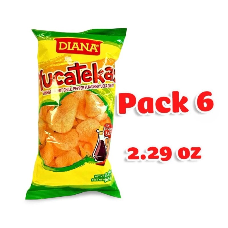 Diana Yucatekas VINEGAR and HOT CHILLI PEPPER 2.29oz Pack of