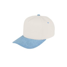 ScarvesMe Women Cotton Two Tone Canvas Trucker Hat Baseball Cap (Light Denim)