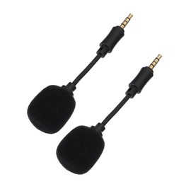 WHAMVOX Recording Microphone Set 2pcs Mini Condenser Mics for Pc Laptop Noise Reduction High Sound Quality for Karaoke