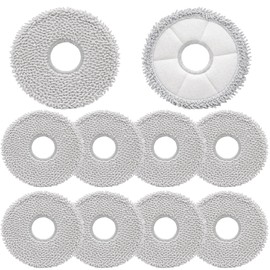 10pcs Mop Pads for ECOVACS DEEBOT T20 Omni/X1 Omni/X1 Turbo/T10 Omni/X2 Omni/T30S/N30 Pro Omni/N30 Omni/T30S AI/T30S Pro/T30S CARE/T50 OMNI/T50 PRO OMNI/T50 MAX PRO OMNI/Yeedi m12 pro+ Deebot Mop Pads
