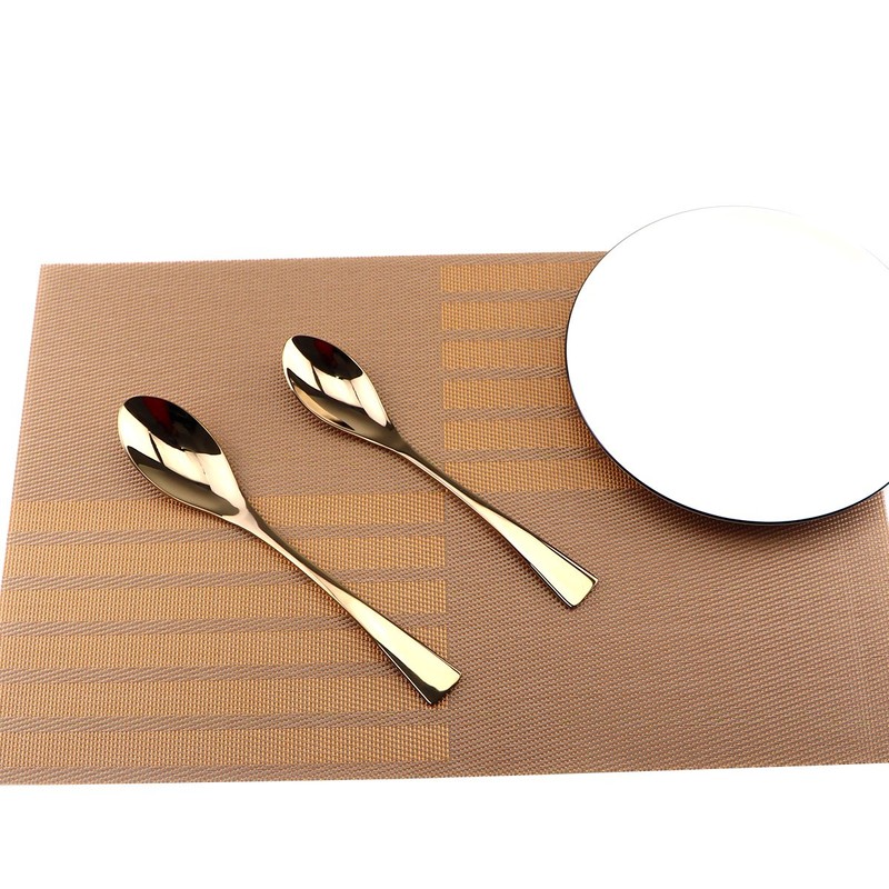 Uniturcky Silversmiths 20 Piece Beacon Flatware Set, Copper Mirror/Rose Gold,