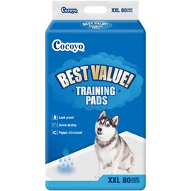 COCOYO Best Value Training Pads, 30"X36", XXL - 80 Count,White