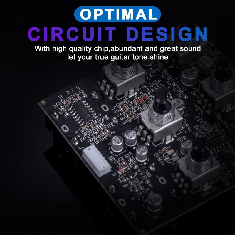 Maximum Guitar Pedal, Overdrive Dual Channel Pedal Clean, and Wild