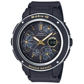 Casio Basic Baby-G BGA-100/150 Series Wristwatch, black (flower)