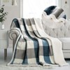 PU MEI Sherpa Fleece Throw Blanket 60" x 80" Reversible