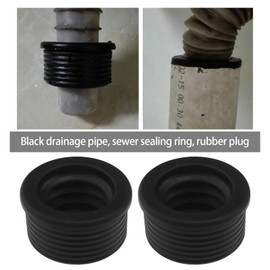 VGOL Pack of 2 Siphon Drain Pipe Rubber Sleeve Drain Pipe with Outer Diameter 50 mm Inner Diameter 32 mm Rubber Sleeve Drain Pipe Connector for Sink Siphon