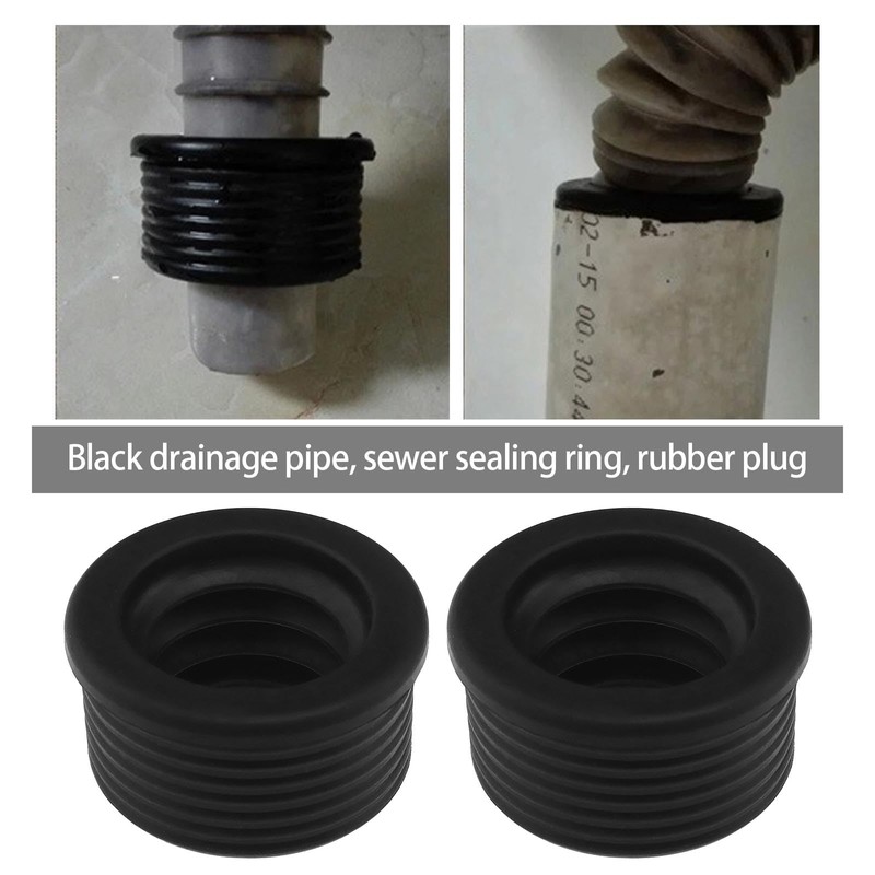 VGOL Pack of 2 Siphon Drain Pipe Rubber Sleeve Drain