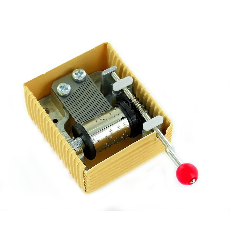 Johnny Hallyday Musical Box with Hand Crank / Corrugated Cardboard