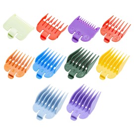 10 pcs Clipper Guards Set,Hair Combs Professional Guide,Caliper Sleeve Limit Comb Accessories,Tools Specially Designed to Fit Clipperstrimmers,Universal Attachments,for Trimmers,Multicoloured