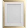 Frame Company Simpson Range Gold A4 Frame With White Mount for 9x6 inch *Choice of Sizes* Fitted with Real Glass