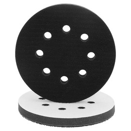 SIFANG Pack of 2 125 mm Sanding Disc Protectors, Sponge Soft Sanding Pad, 125 mm Sponge Interface Pad, Cushion Pad for Sanding Discs (8 Holes)