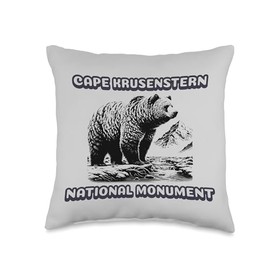 Cape Krusenstern National Monument Alaska Bear Vacation Throw Pillow