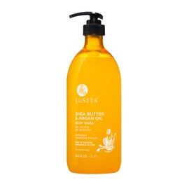Luseta Shea Butter & Argan Oil Body Wash, Moisturizing Body Wash Formulated for Dry Skin Normal Skin Combination Skin 33.8oz