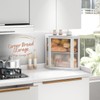 STDDRE Corner Bread Box Kitchen Countertop Extra Large Capacity Farmhouse