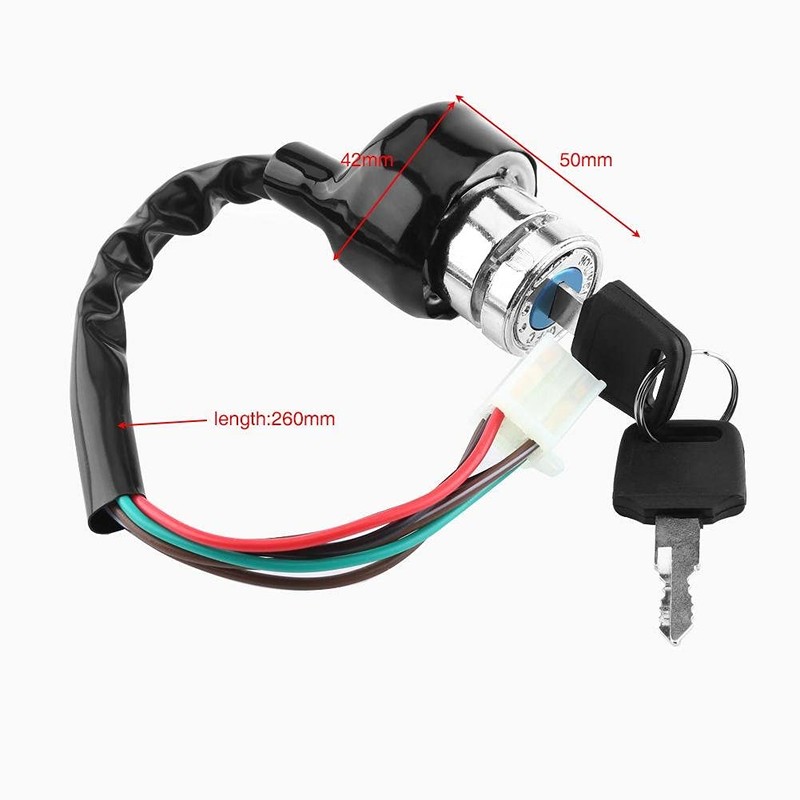 Qiilu Ignition Switch Universal Car 3 Way 6cm x 9cm