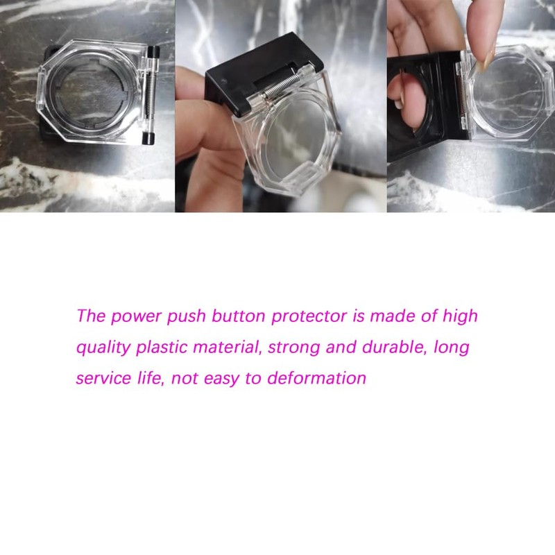 4 Pcs Dustproof Switch Cover, Safety Power Push Button Protector