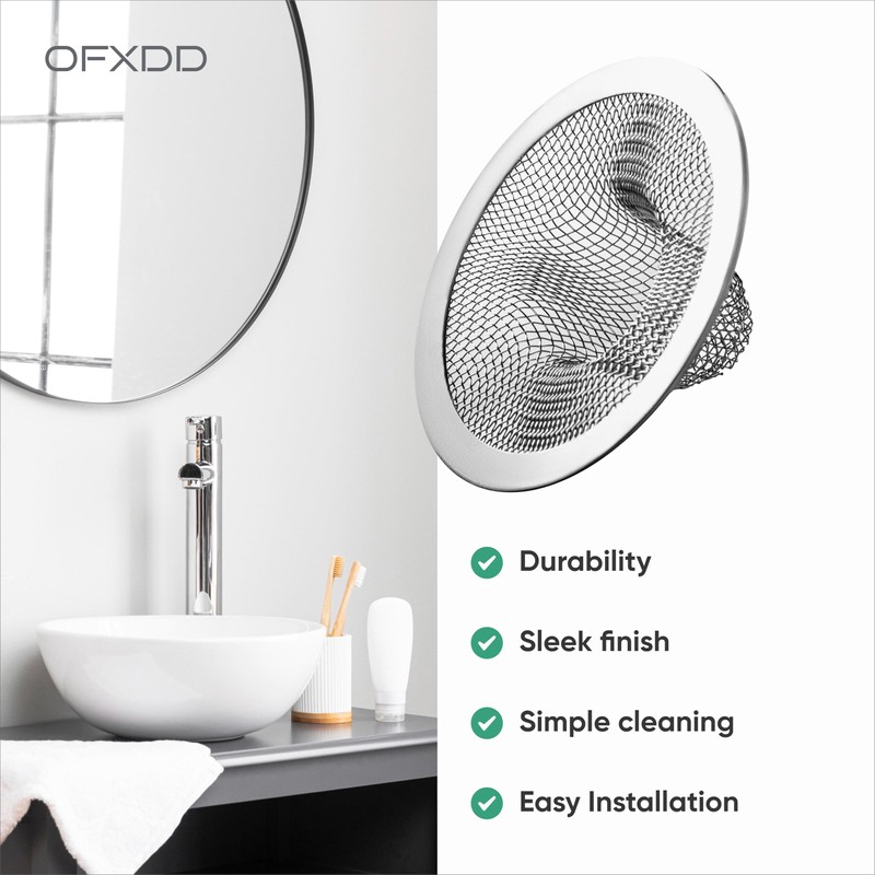 Pet Hair Drain Catcher, Utility Sink Strainer 3 Inch, Outdoor