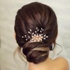 Foyte Flower Hair Comb Bride Wedding Hair Side Comb Bridal