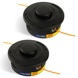 Canamax 25-2 Bump-Feed Trimmer Head 4002-710-2191 - Compatible with Stihl 25-2 FS55 FS56 FS70R FS80 FS85 FS90 FS91R FS94R FS100RX FS110 FS111R FS120 FS130 Weed Eater 4002 710 2108 - Pack of 2