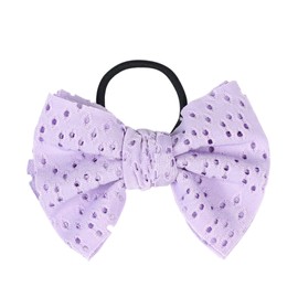 Baby Girls' Hair Ties with Bows for Toddler Ponytail Holders Bow Knot Headband baby girls' hair accessories.(FS4) (Lavender)