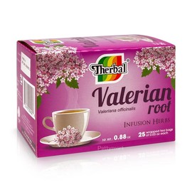 VALERIAN ROOT TEA 25 BAGS 1 G. EACH TE DE VALERIANA Exp 09/2023 or later Beverage Lemon Honey