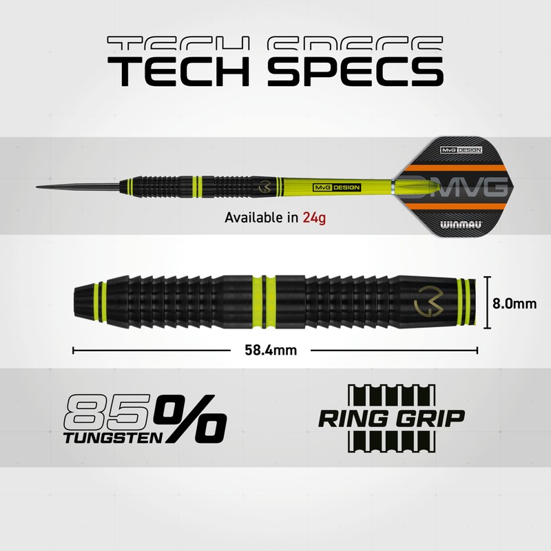 WINMAU Darts - Michael Van Gerwen - MvG Active 24g