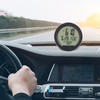 Car Digital Temperature Dashboard Clock Solar Powered Automatic Mini Car